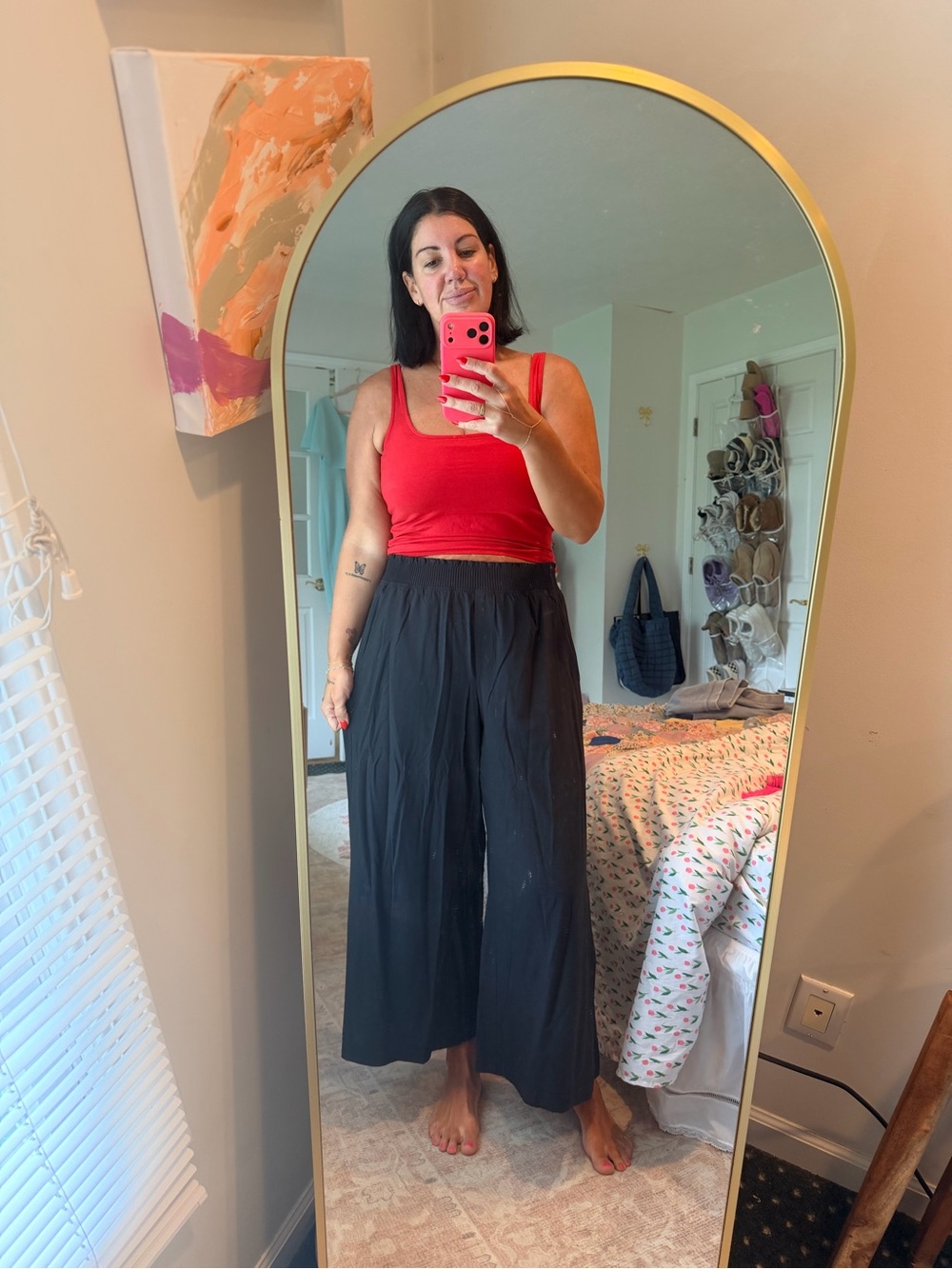 lululemon athletica Black Wide-Leg Lounge Pants